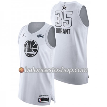 Camiseta Hombre NBA Golden State Warriors Kevin Durant 35 2018 All-Star Jordan Brand Blanco Swingman